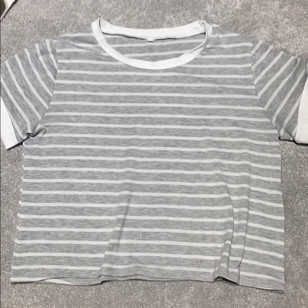 striped crop top